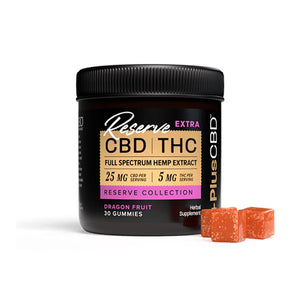Reserve Extra Gummies 25mg CBD 5mg THC DragonFruit 30 count