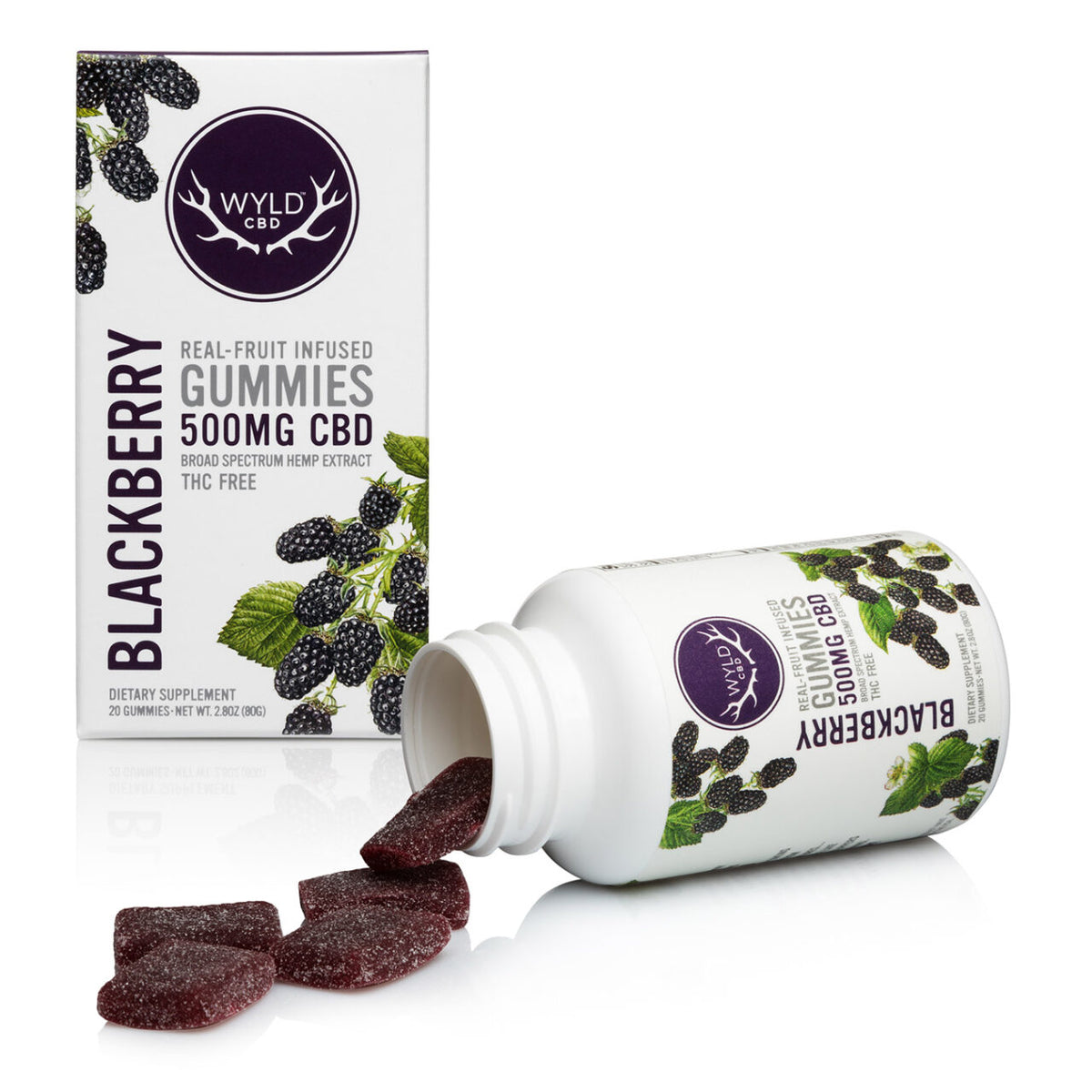 Wyld CBD Blackberry Gummies | 500MG