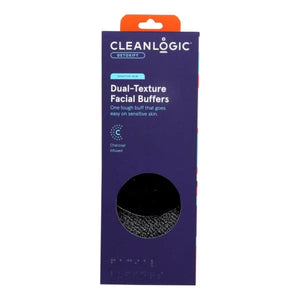 Clean Logic Detoxify Dual Texture Facial Buffer, 3 Ct
