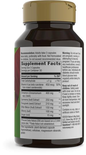 Nature's Way, Blood Sugar Manager, Premium Blend, 90 Capsules