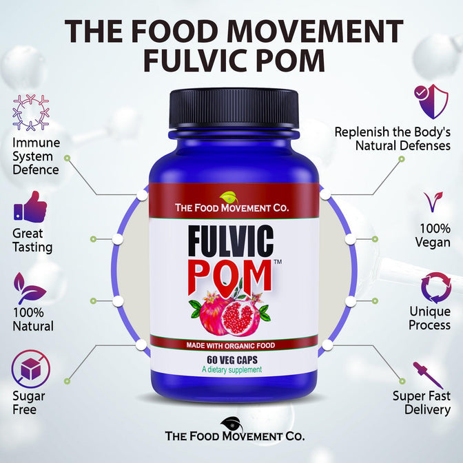 The Food Movement- Fulvic Pom- 60vcaps