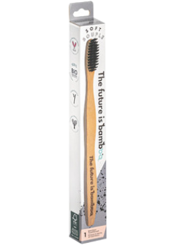 THE FUTURE IS BAMBOO SOFT CHARCOAL BAMBOO TOOTHBRUSH 1PC