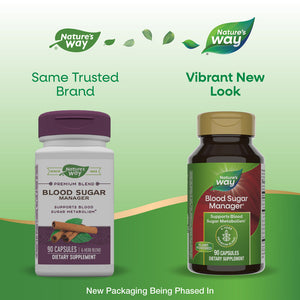 Nature's Way, Blood Sugar Manager, Premium Blend, 90 Capsules