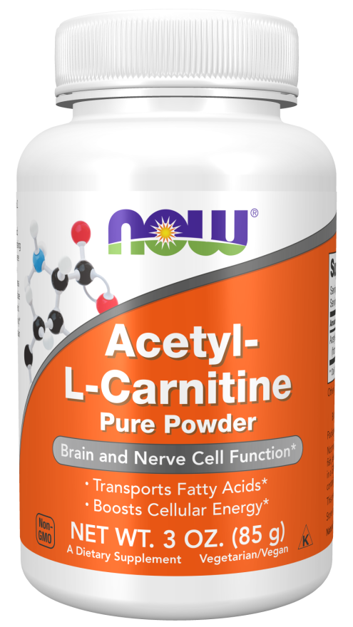 NOW Foods Supplements, ALC (Acetyl-L-Carnitine) Powder, Brain and Nerve Cell Function*, 3-Ounce