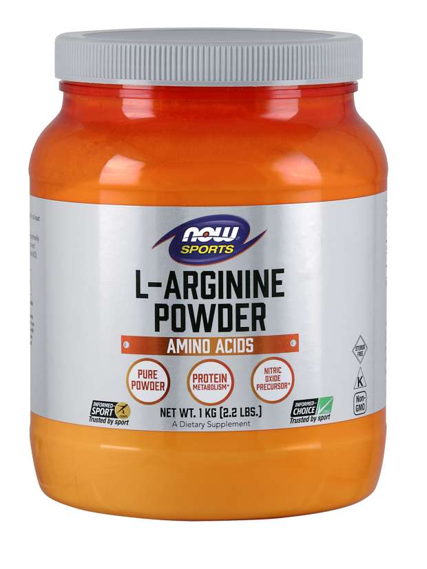 NOW Foods Sports Nutrition, L-Arginine Powder, Nitric Oxide Precursor, Amino Acids, 2.2-Pound