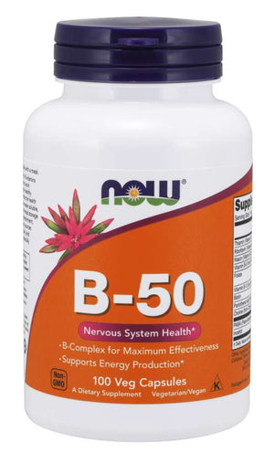 NOW Foods B-50, 100 Capsules