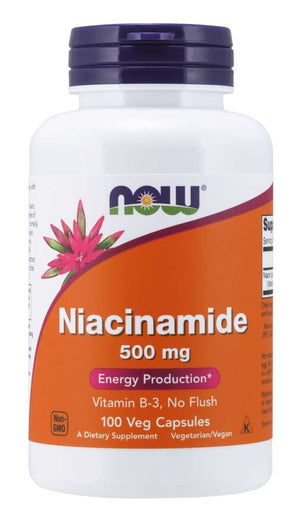 NOW Niacinamide, 500 mg, 100 Capsules