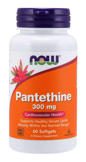NOW Foods Pantethine, 300 mg, 60 Softgels