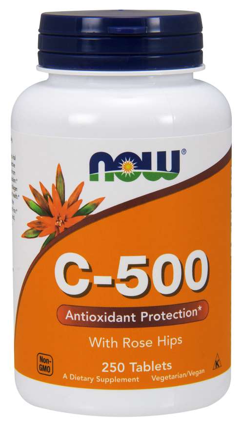 NOW Foods C-500 with Rose Hips, 250 Tablets