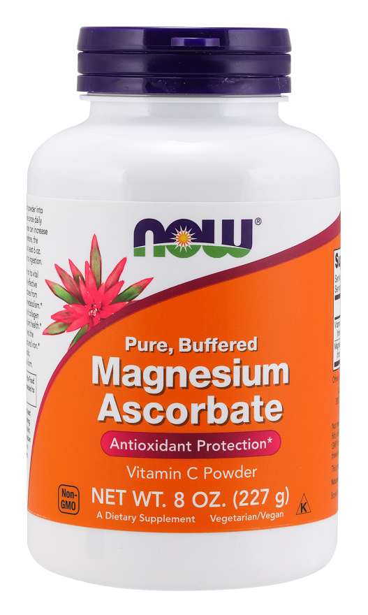 NOW Foods Magnesium Ascorbate Powder, 8 oz
