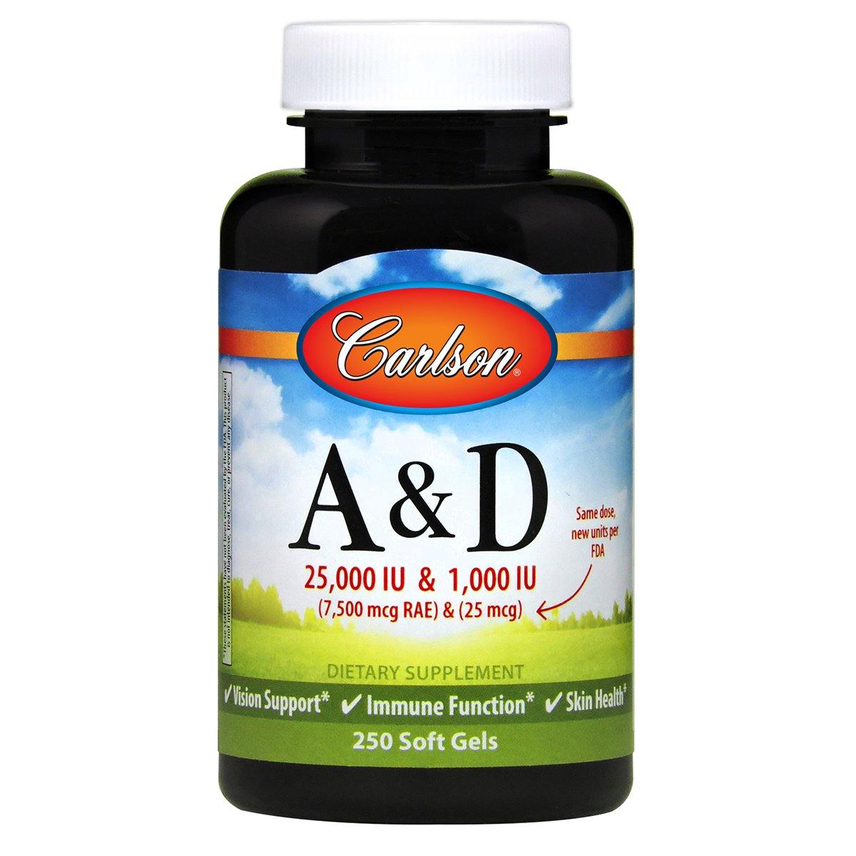Vitamins A &amp; D |  25,000 IU + 1,000 - Discount Nutrition Store