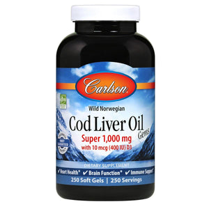 Cod Liver Oil Gems™, Super | 1,000 MG - Discount Nutrition Store