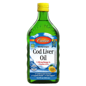 Cod Liver Oil Liquid | 1,100 mg - Discount Nutrition Store