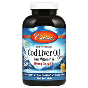 Cod Liver Oil, Low Vitamin A | 230 mg of omega-3s - Discount Nutrition Store