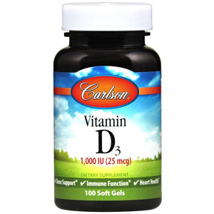 Vitamin D3 1,000 IU | 25 mcg - Discount Nutrition Store