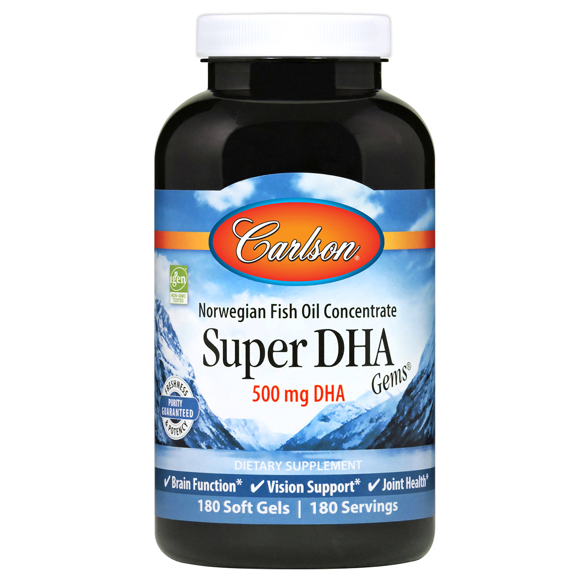 Carlson Labs - Super DHA 500 mg. - 180 Softgels