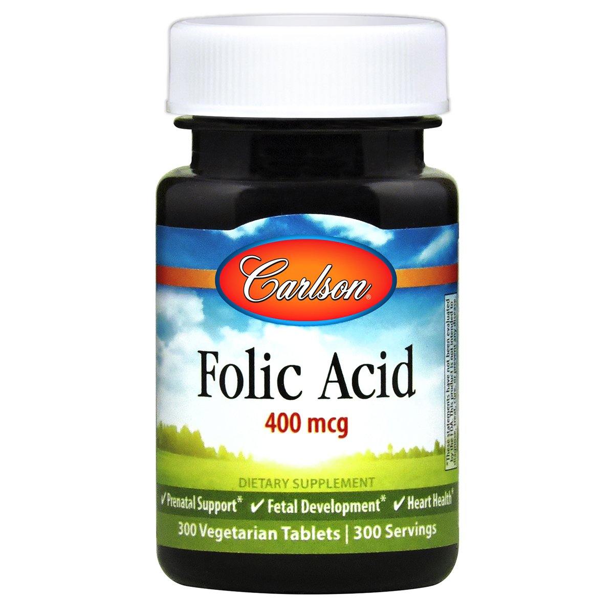 Folic Acid 400 mcg | 300 Tabs - Discount Nutrition Store