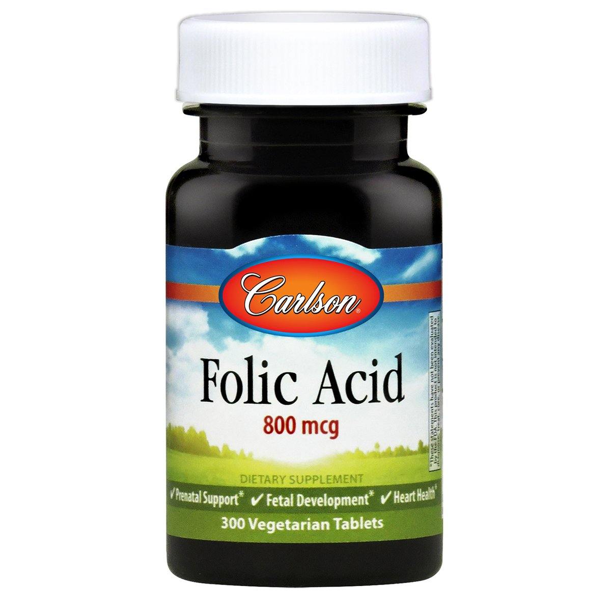 Folic Acid 800 mcg | 300 Tabs - Discount Nutrition Store