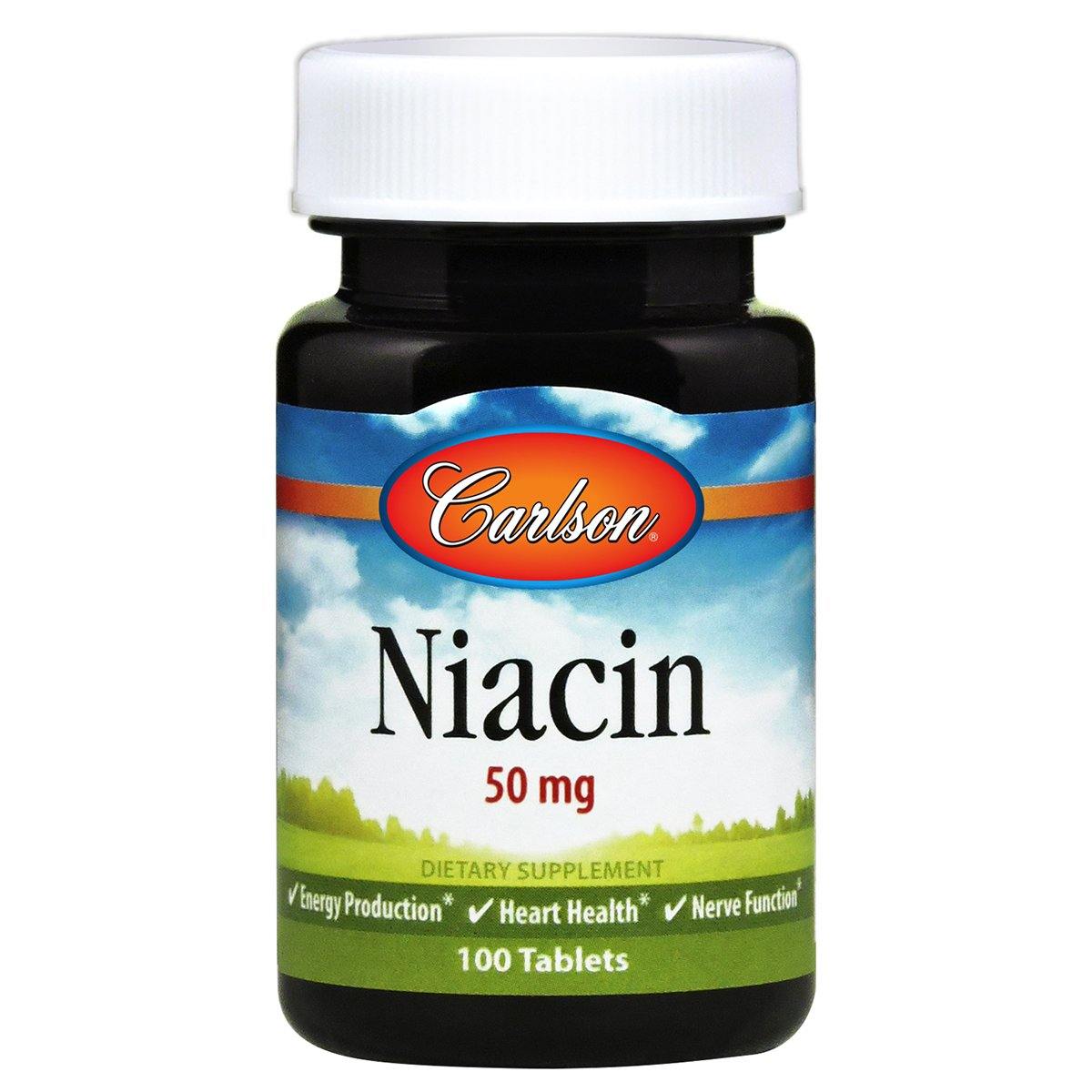 Niacin 50 mg | 100 Tabs - Discount Nutrition Store