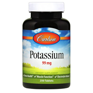 Potassium | 250 Tabs - Discount Nutrition Store