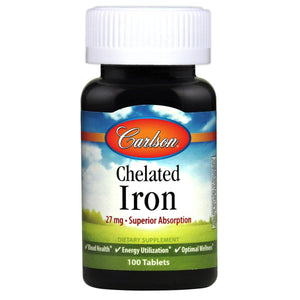 Chelated Iron | 100 TABS - Discount Nutrition Store