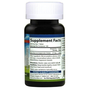 Chelated Iron | 100 TABS - Discount Nutrition Store