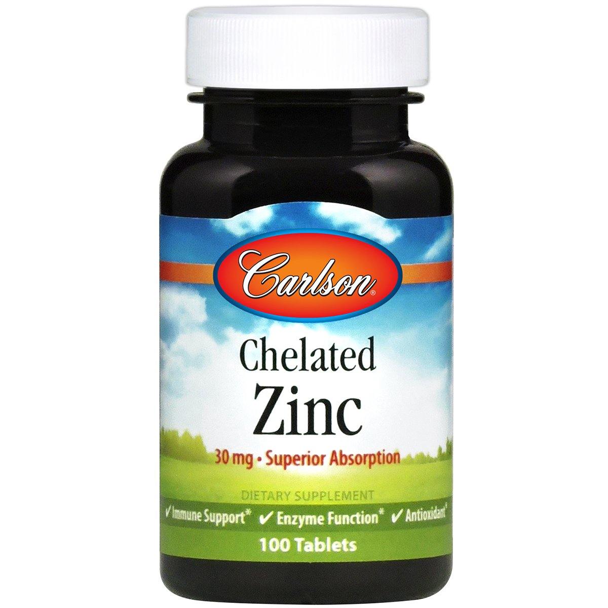 Chelated Zinc | 100 TABS - Discount Nutrition Store