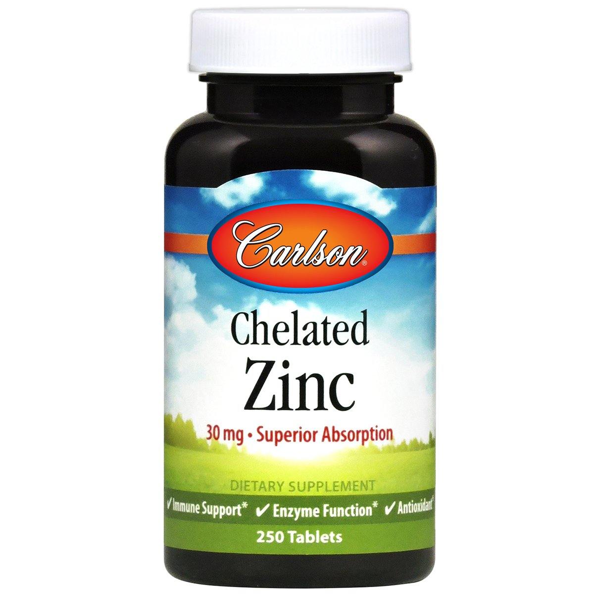 Chelated Zinc | 250 TABS - Discount Nutrition Store