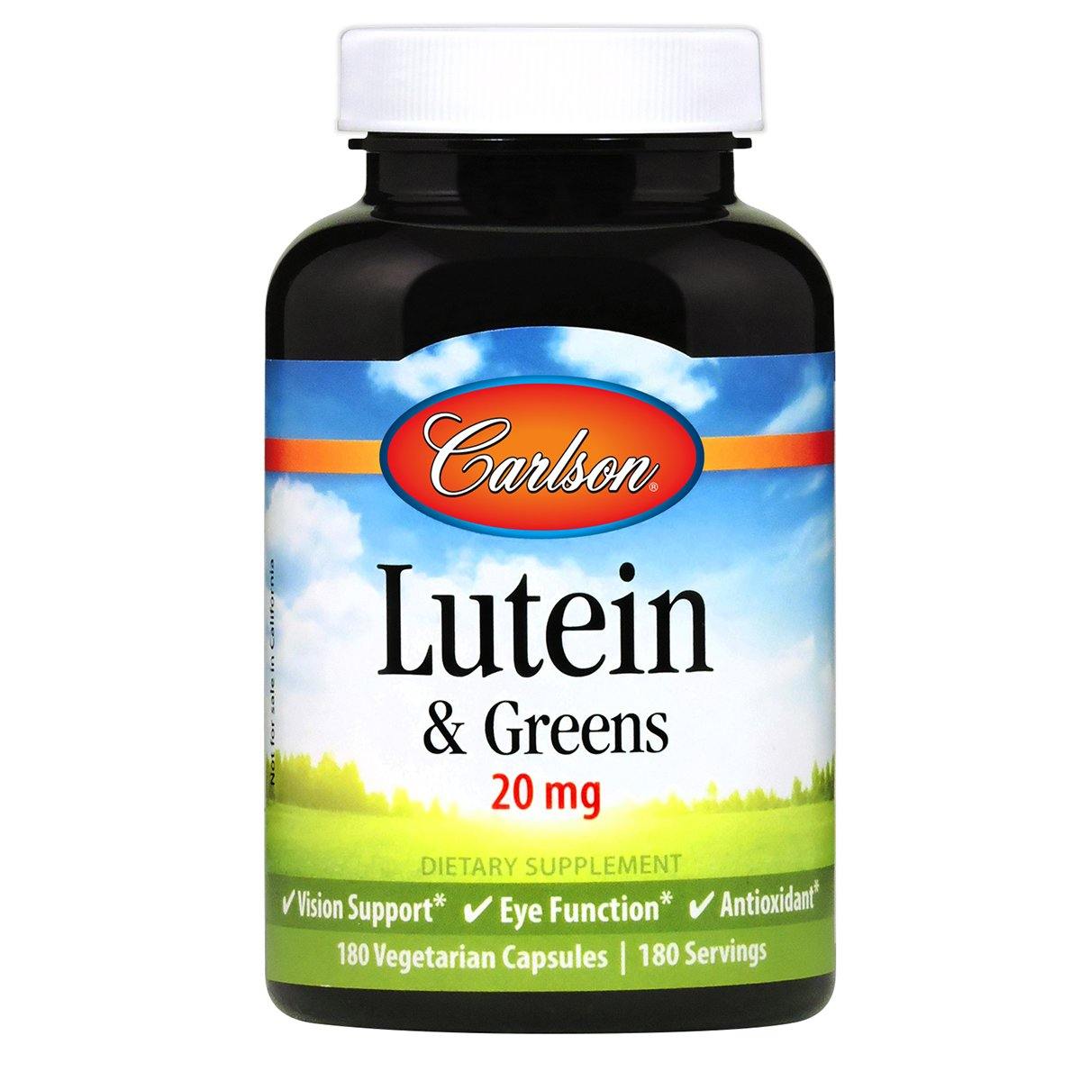 Lutein &amp; Greens | 180 CAPS - Discount Nutrition Store