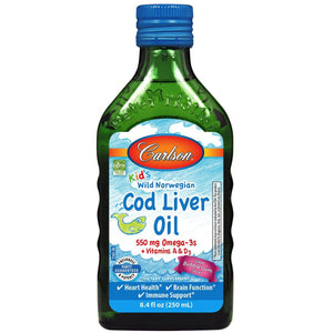 Kid's Cod Liver Oil Liquid | 550 mg - Discount Nutrition Store