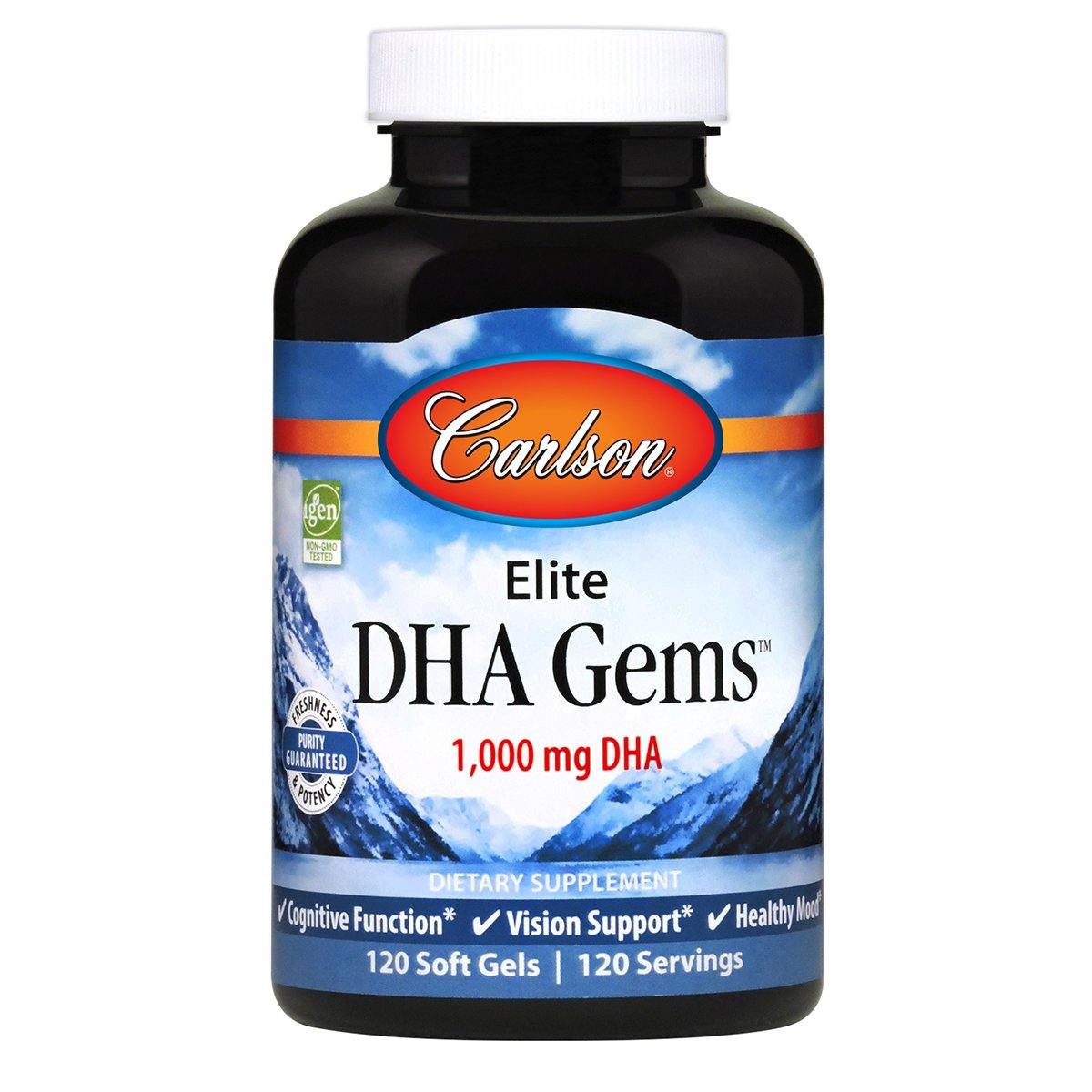 Elite DHA Gems® | 120 Soft Gels - Discount Nutrition Store