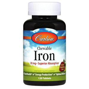 Chewable Iron, Strawberry | 120 TABS - Discount Nutrition Store