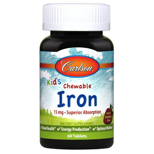 Kid's Chewable Iron, Strawberry | 60 TABS - Discount Nutrition Store