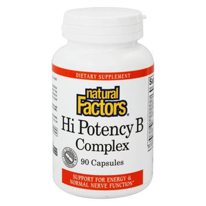 Natural Factors Hi Potency B Complex, 90 Capsules