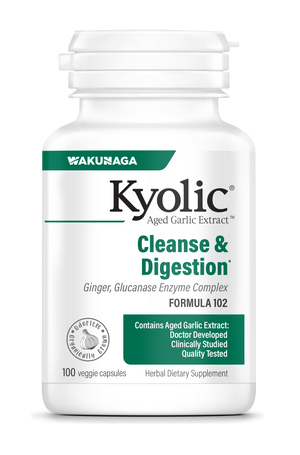 Kyolic Aged Garlic Extract™ Cleanse and Digestion Formula 102, 100 Vegetarian Capsules