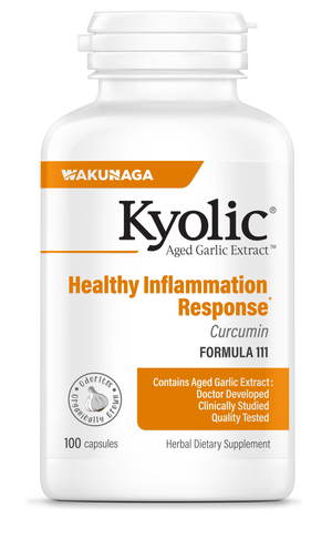 Kyolic Aged Garlic Extract Formula 111, Healthy Inflammation Response, 100 Capsules