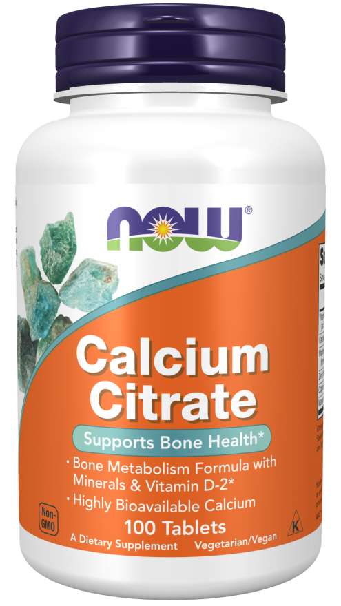 NOW Calcium Citrate, 100 Tablets