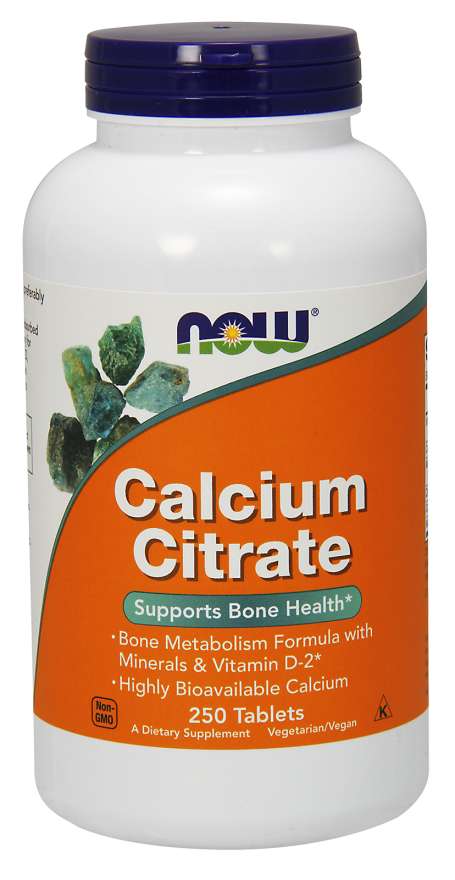 NOW Foods Calcium Citrate, 250 Tablets