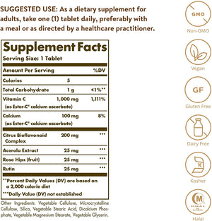 Solgar Ester-C® Plus Vitamin C, 1000 mg, 90 Tablets