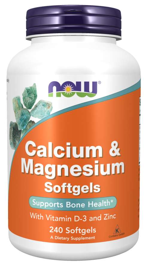 NOW Foods Calcium &amp; Magnesium, 240 Softgels