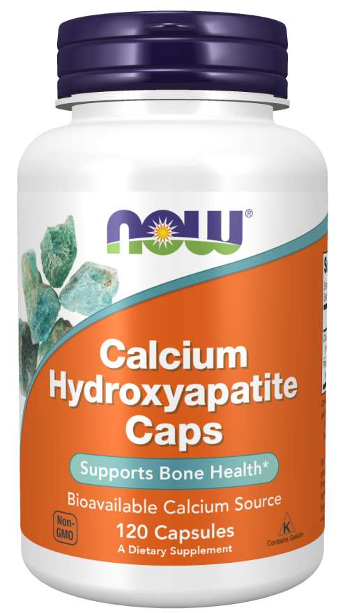 NOW Supplements, Calcium Hydroxyapatite Caps, Supports Bone Health*, 120 Capsules