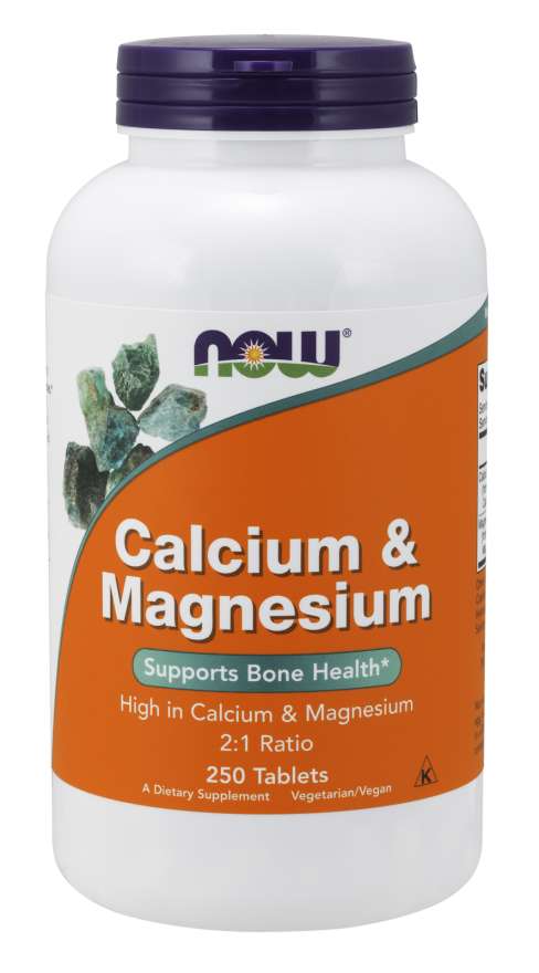NOW Calcium &amp; Magnesium, 250 Tablets