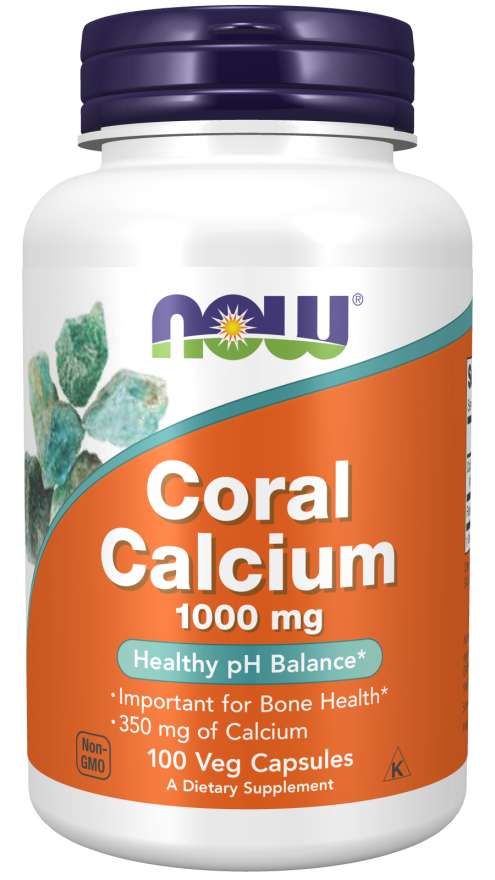 NOW Foods Coral Calcium, 1000 mg, 100 Veg Capsules