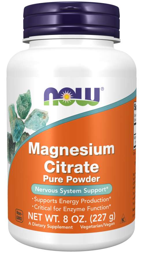 NOW Foods Magnesium Citrate Pure Powder, 8 oz