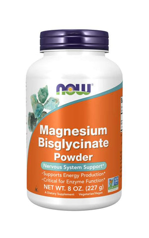 NOW Foods Magnesium Bisglycinate Powder, 8 oz