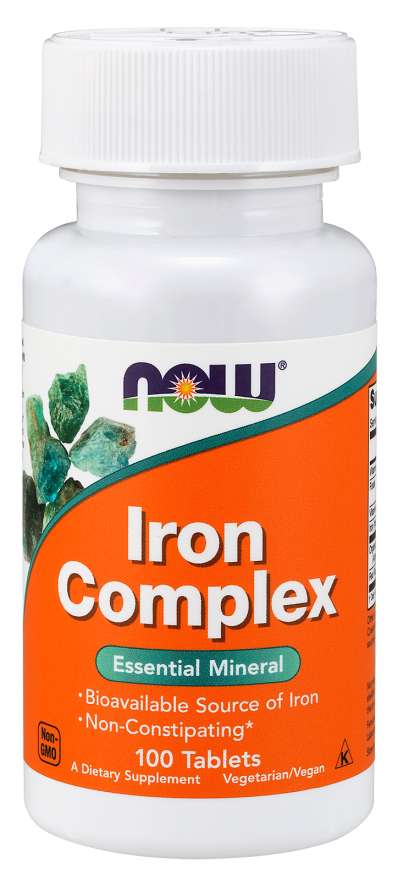 NOW Iron Complex, 100 Tablets