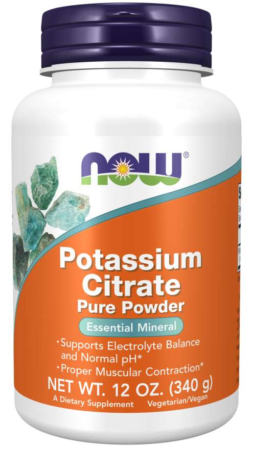 NOW Foods Potassium Citrate Pure Powder, 12 oz