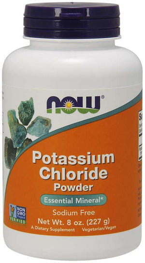 NOW Potassium Chloride Powder, 8 oz