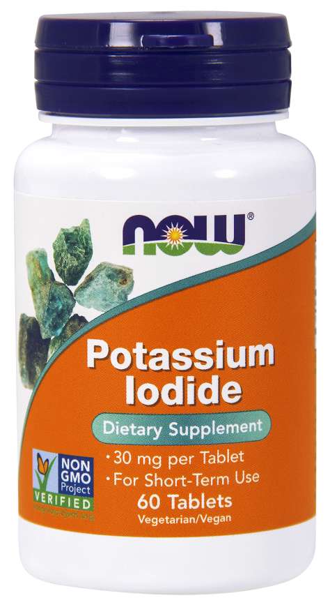 NOW Foods Potassium Iodide, 30 mg, 60 Tablets