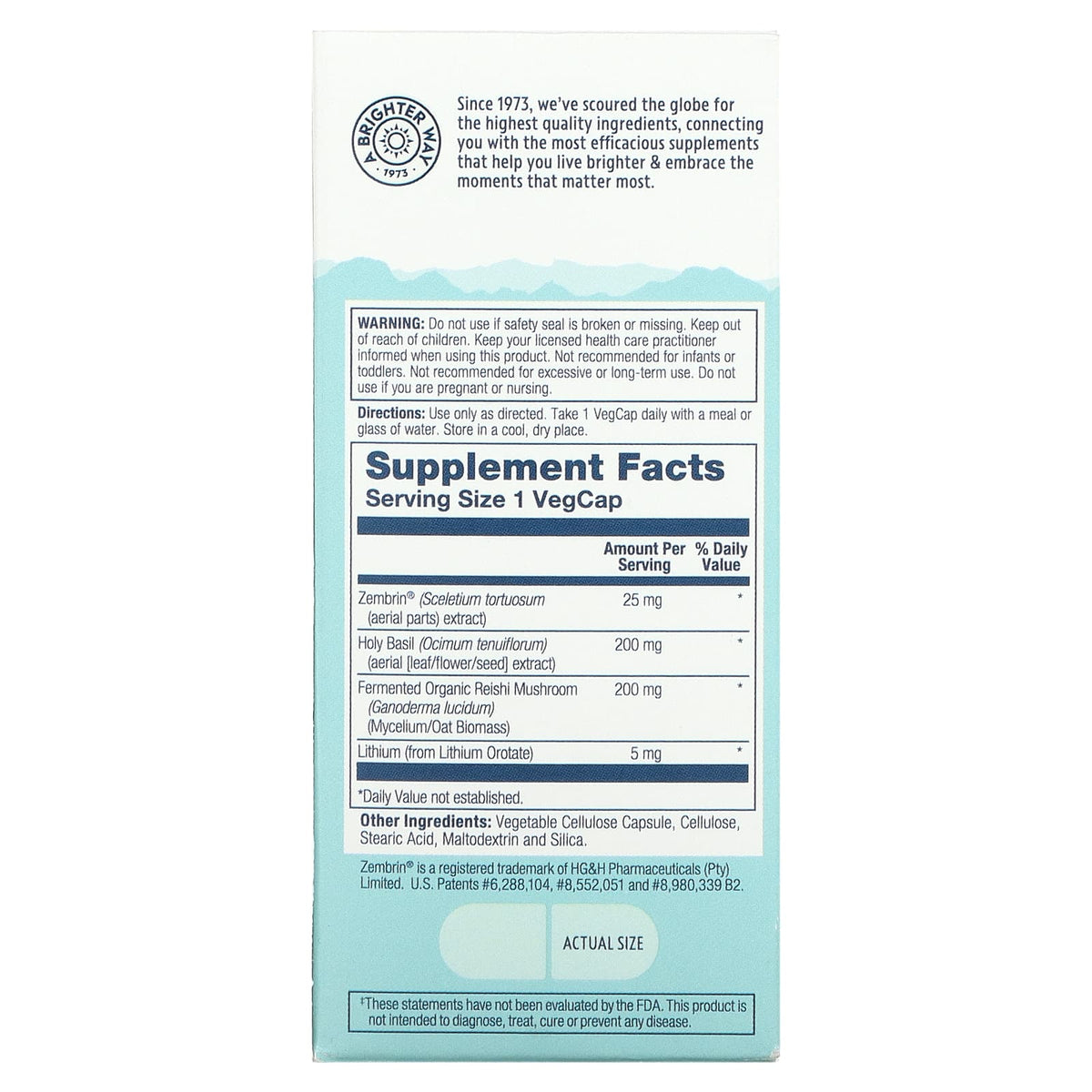 Solaray SharpMind Mood, 30 caps